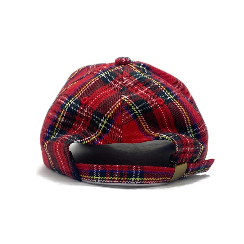 Classic Stingwater Melting Logo Hat Red Tartan