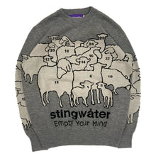 Load image into Gallery viewer, Counting Sheep Jacquard Knit Sweater Grey
