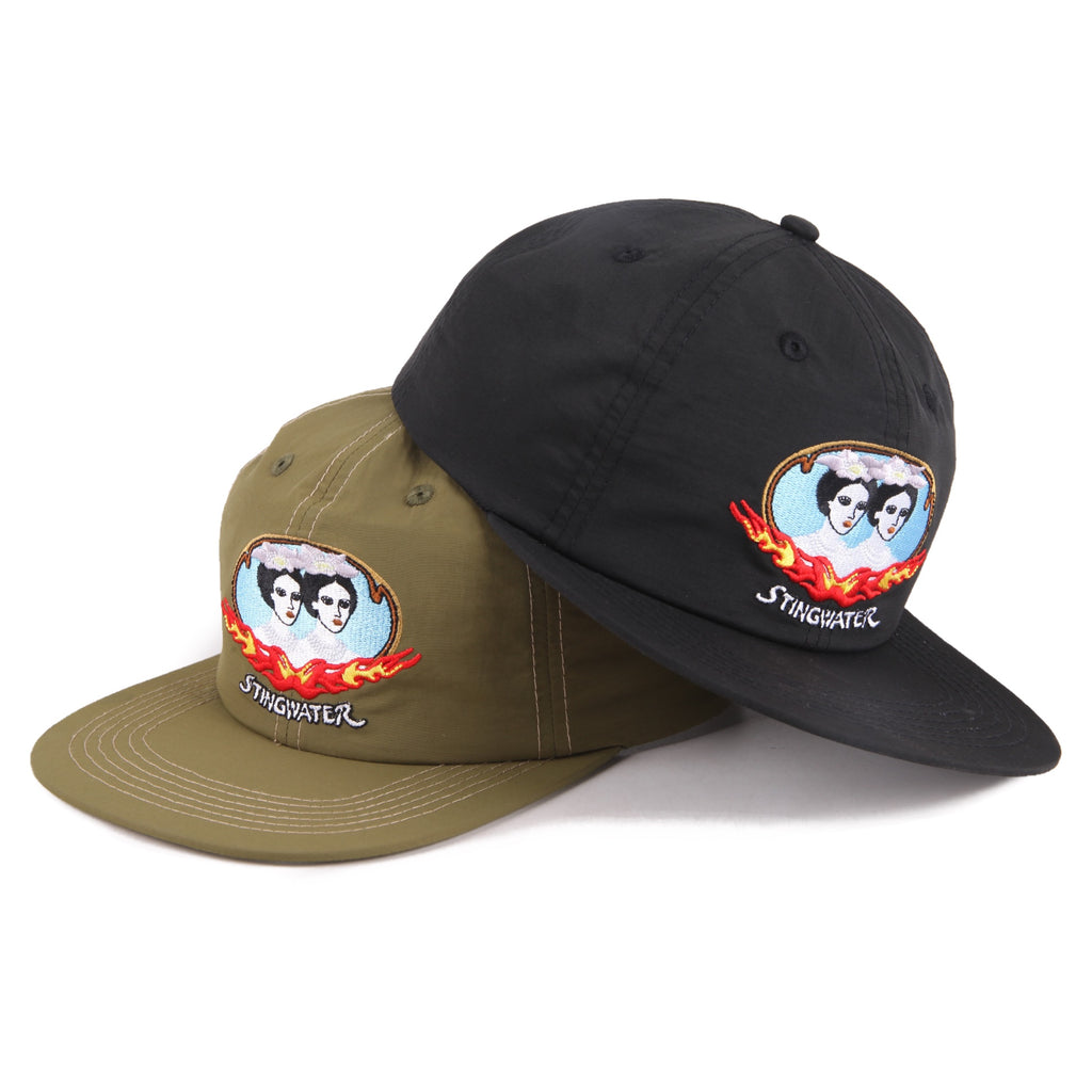 Stingwater Twin Flame Nylon Hat NoWar Green