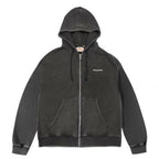 Stingwater Crisis Full Zip Hoodie Acid Wash Black
