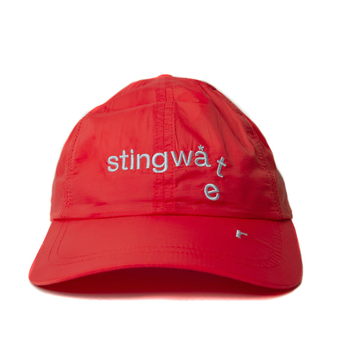 Nylon Stingwater Melting Logo Hat Red