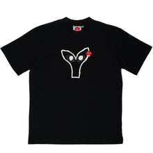 Load image into Gallery viewer, Plant Emoji With Eyes T-Shirt Black
