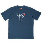 Plant Emoji With Eyes T-Shirt Navy