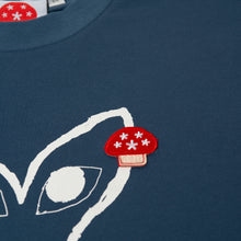 Load image into Gallery viewer, Plant Emoji With Eyes T-Shirt Navy
