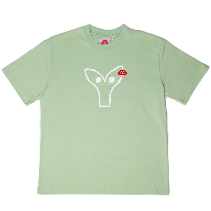 Plant Emoji With Eyes T-Shirt Pistachio Green