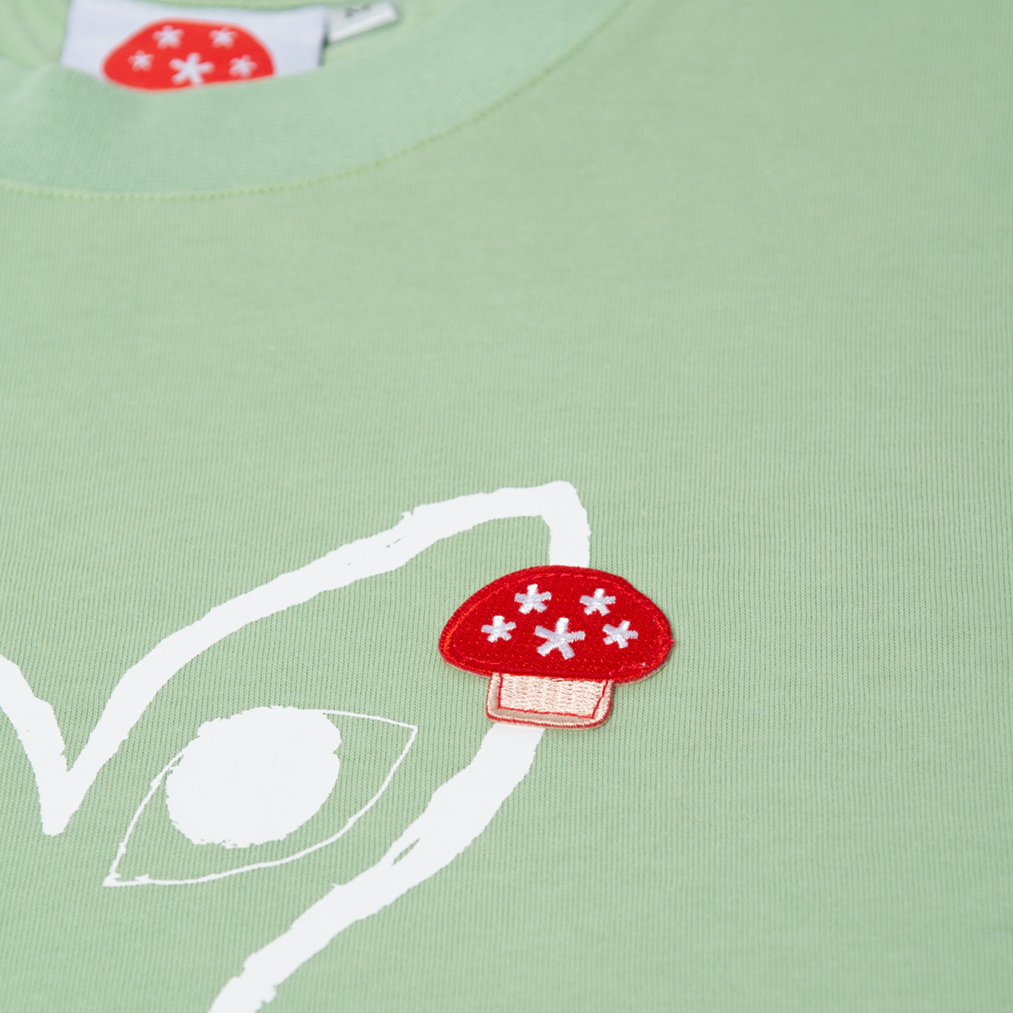 Plant Emoji With Eyes T-Shirt Pistachio Green