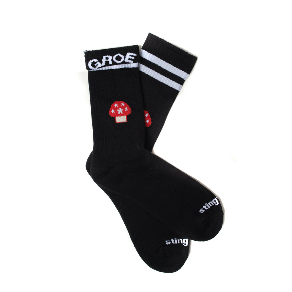 Aga Groe Striped Sock Black