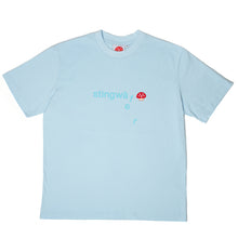 Load image into Gallery viewer, Stingwater Melting Logo with Aga Patch T-Shirt Icey Blue
