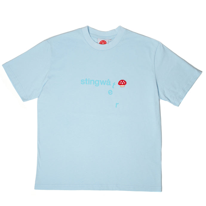 Stingwater Melting Logo with Aga Patch T-Shirt Icey Blue