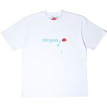 Load image into Gallery viewer, Stingwater Melting Logo with Aga Patch T-Shirt White
