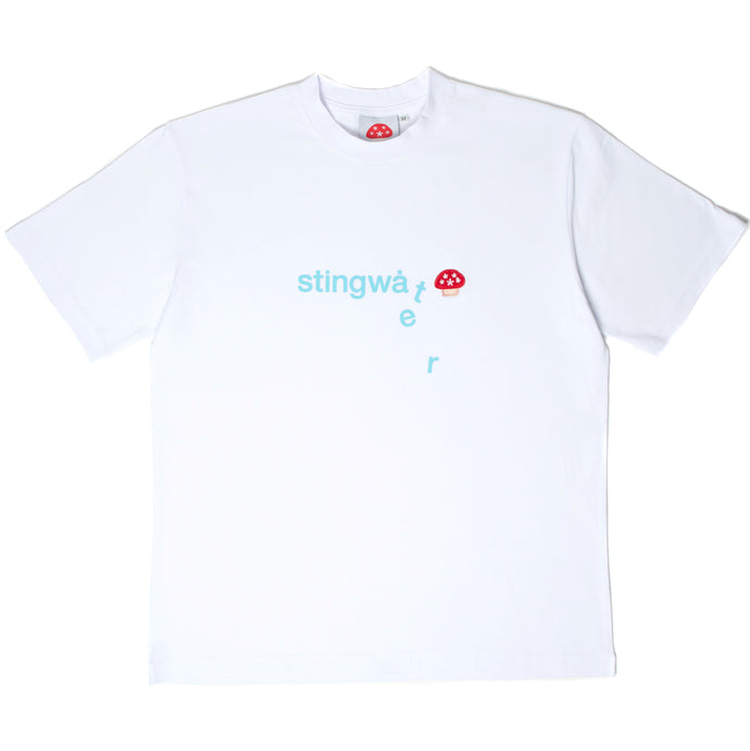 Stingwater Melting Logo with Aga Patch T-Shirt White